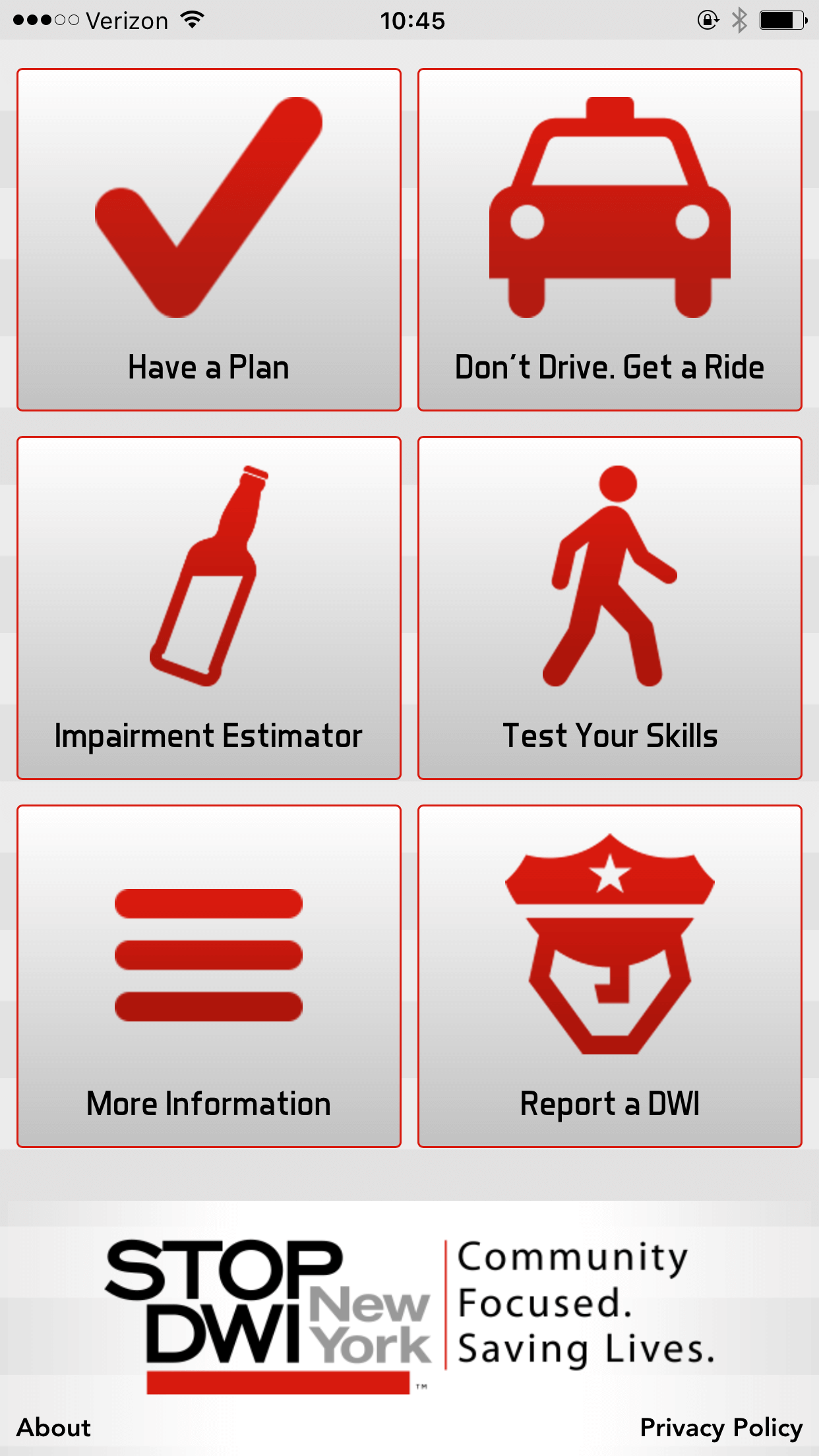 STOP-DWI New York “Have A Plan” Mobile App